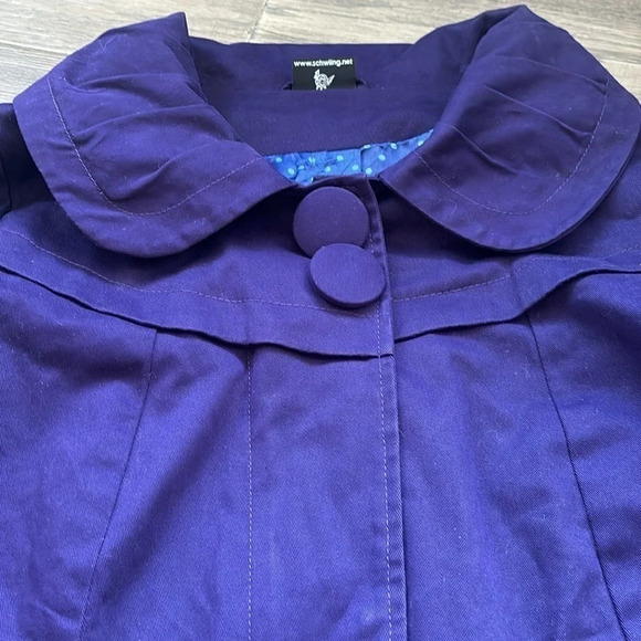 🔥Schwiing🔥 | Purple double  layer jacket with collar - Picture 5 of 15